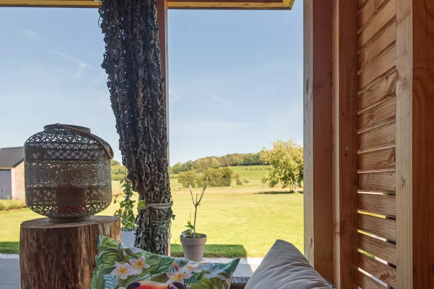 Couverture de terrasse en bois 
