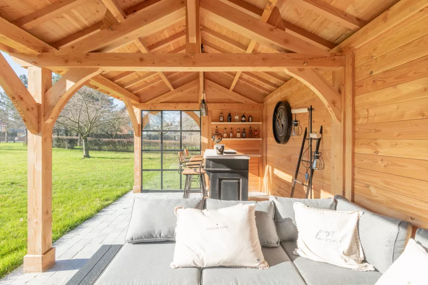 Poolhouse en bois