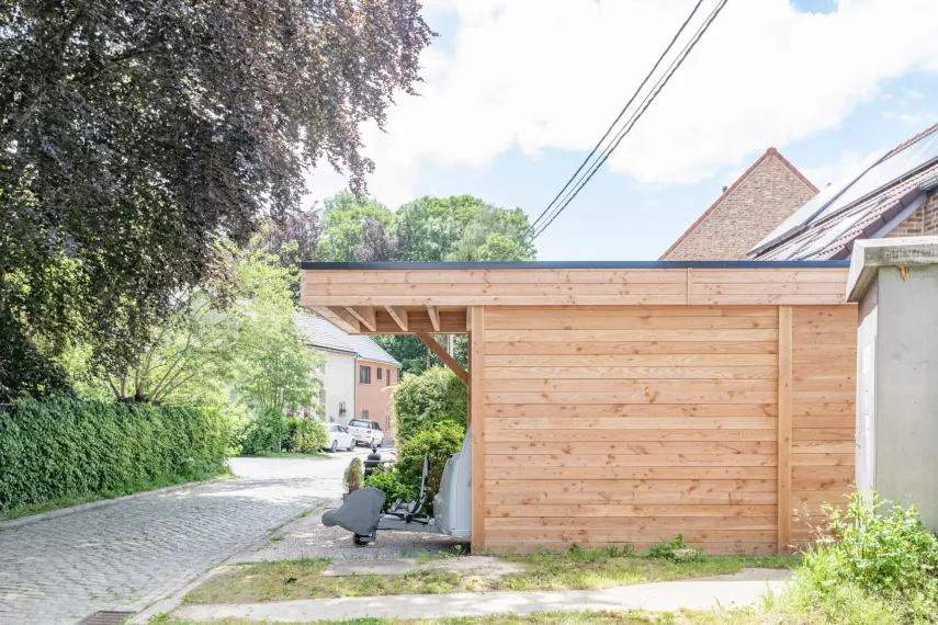 Carport toit plat
