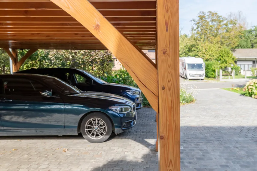 Carport voiture en bois