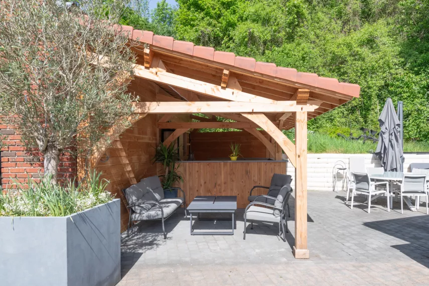 Couverture de terrasse - Bar de terrasse à Gilly