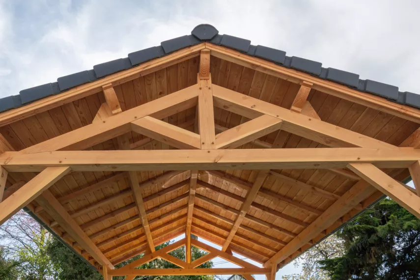 Carport en bois - 2 versants à Gembloux