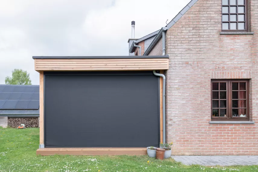 Couverture de terrasse bioclimatique à Villers-le-Gambon
